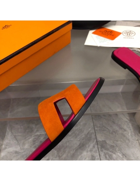 Hermes Oran slides summer shoes_17