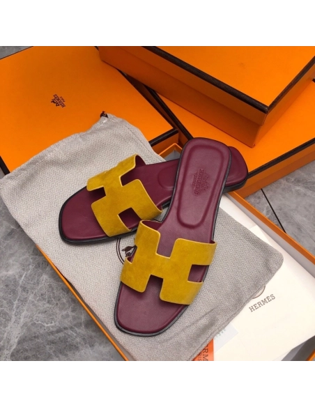 Hermes Oran slides summer shoes_18