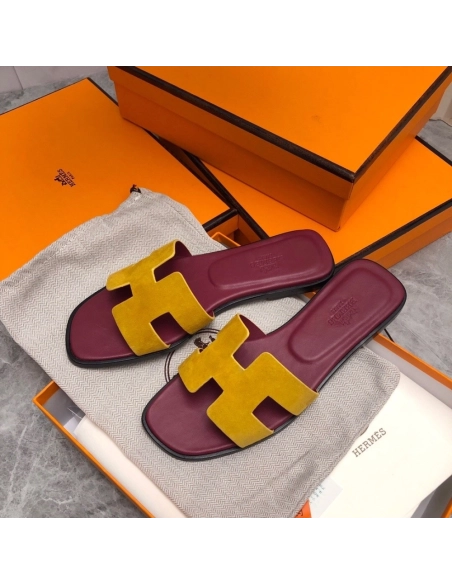 Hermes Oran slides summer shoes_18