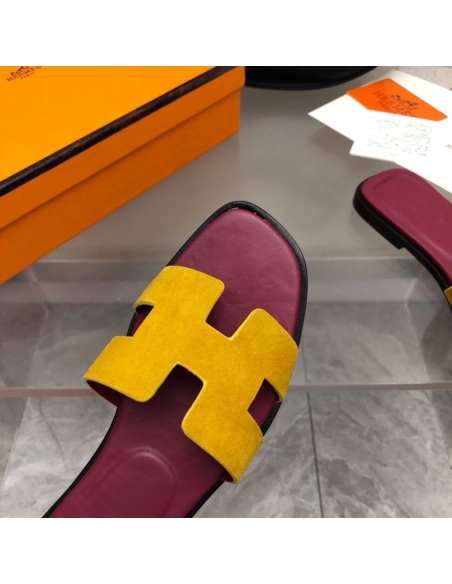 Hermes Oran slides summer shoes_18