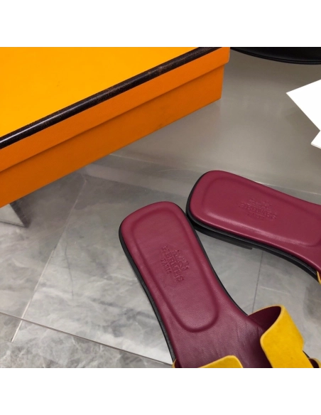 Hermes Oran slides summer shoes_18