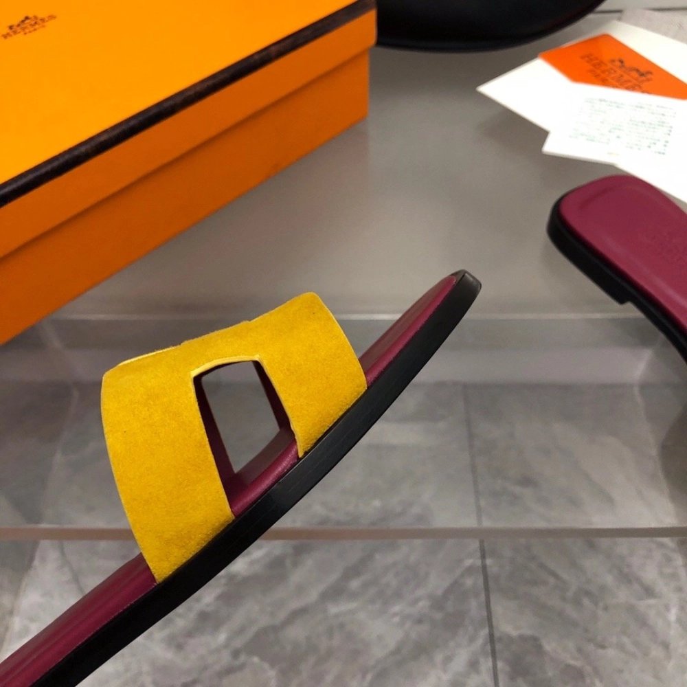 Hermes Oran slides summer shoes_18
