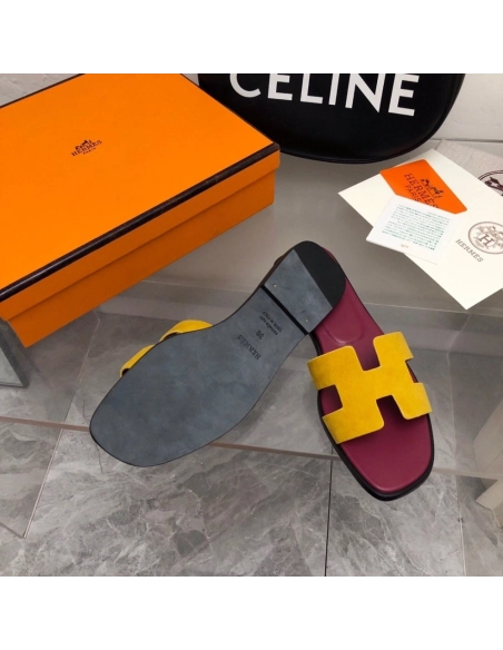Hermes Oran slides summer shoes_18