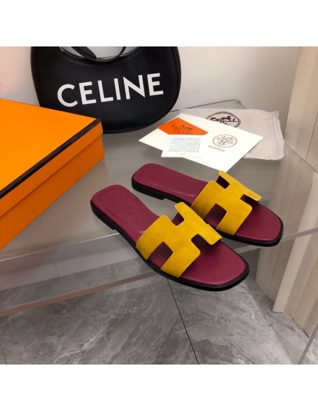 Hermes Oran slides summer shoes_18