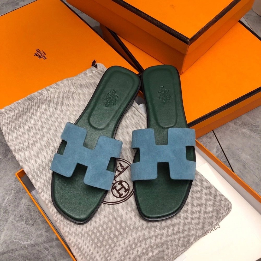 Hermes Oran slides summer shoes_20