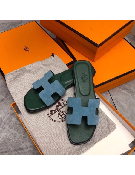 Hermes Oran slides summer shoes_20