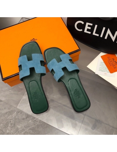 Hermes Oran slides summer shoes_20