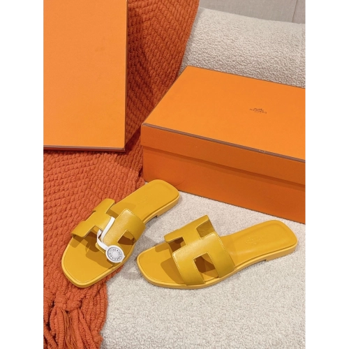 Hermes Oran slides summer shoes_6