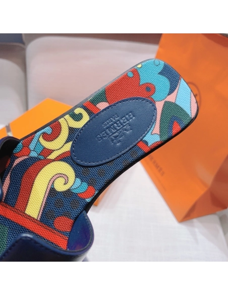 Hermes flat slides summer shoes_9