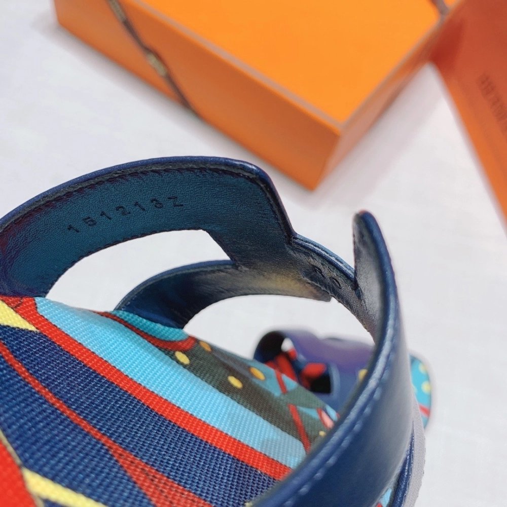 Hermes flat slides summer shoes_9