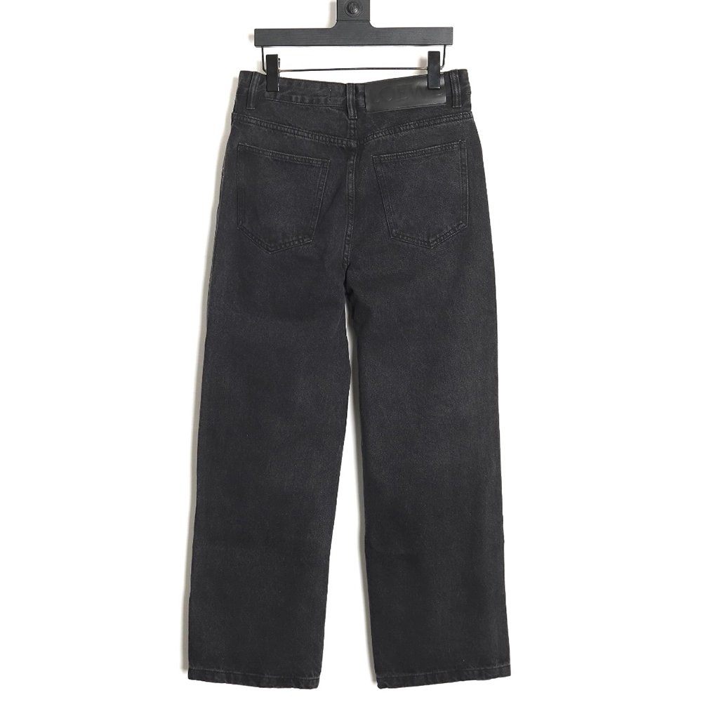 Loewe Denim Embroidered Denim Pants,Loewe