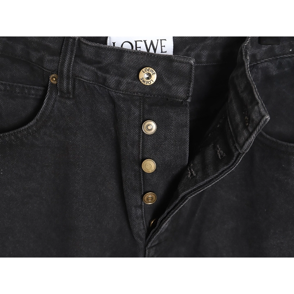 Loewe Denim Embroidered Denim Pants,Loewe
