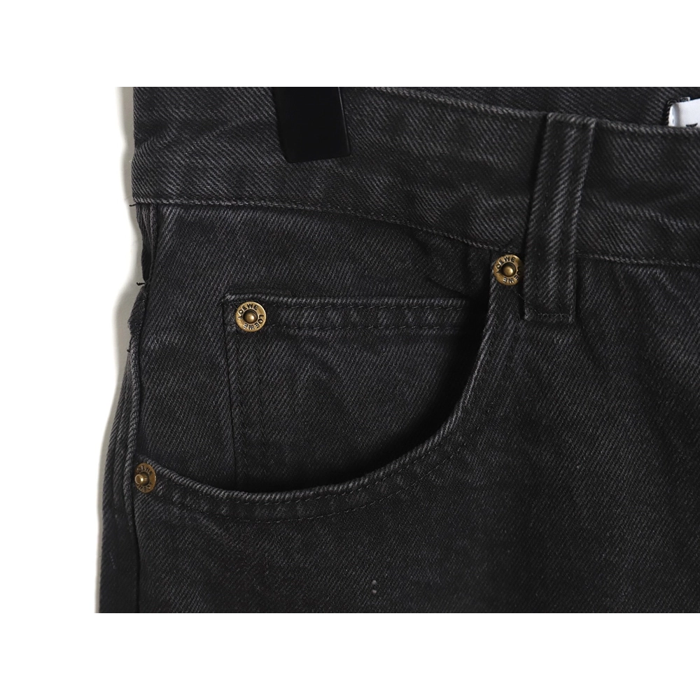 Loewe Denim Embroidered Denim Pants,Loewe