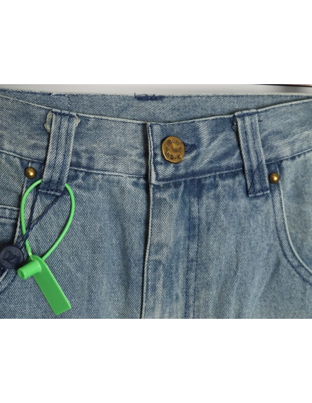 Louis Vuitton washed embossed denim shorts,Louis Vuitton