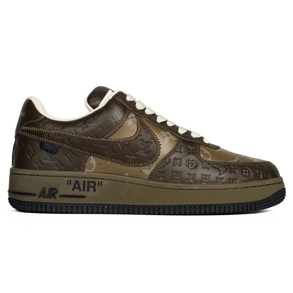 Louis Vuitton Nike Air Force 1 Virgil Abloh Olive,NIKE AIR FORCE