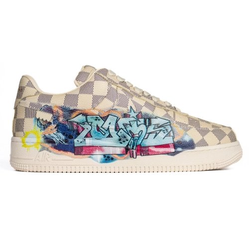 Louis Vuitton Nike Air Force 1 Virgil Abloh Graffiti,NIKE AIR FORCE