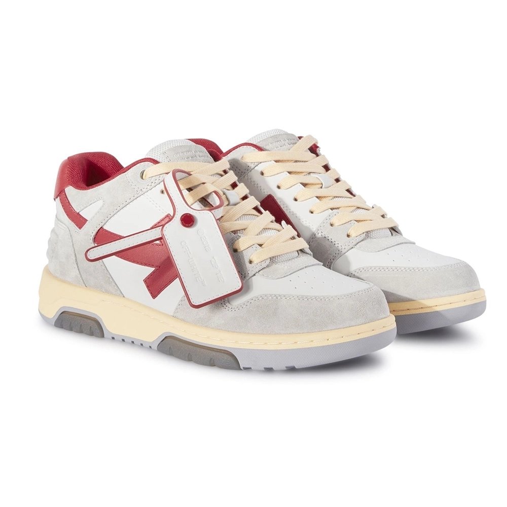 Off-White Out of Office Low Light Grey Red,Off-White Out of Office