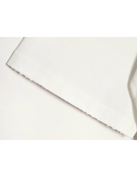 Chrome Hearts Red Label Cross Patch Embroidered Washed Hole Short Sleeve T-Shirt TSK1,Chrome Hearts