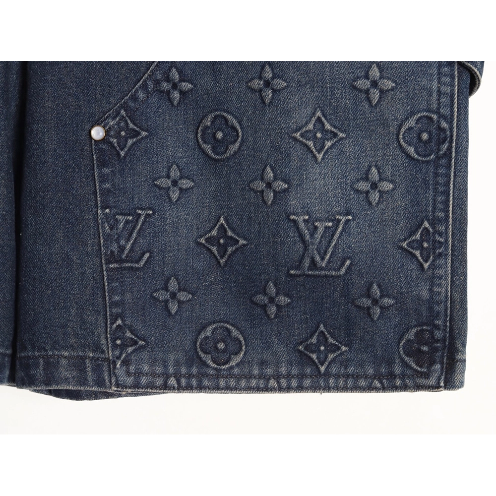 Louis Vuitton embossed monogram cargo jeans TSK1,Louis Vuitton