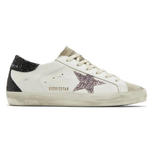 Golden Goose Wmns Superstar White Mauve Pink Glitter,GOLDEN GOOSE