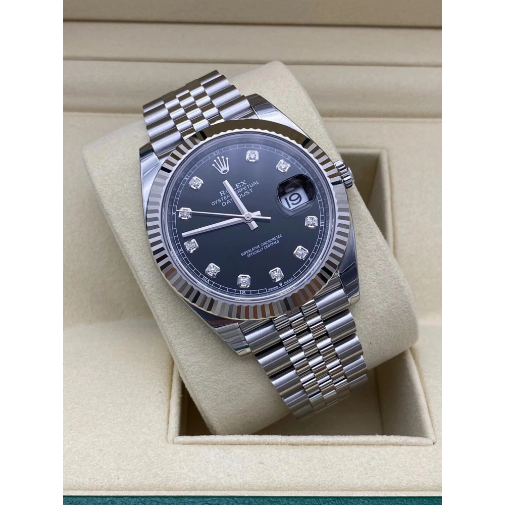 Datejust M126334-0012 black Watch Size 41mm