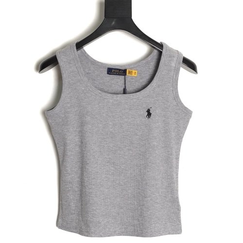 Ralph Lauren Womens Pony Embroidered Vest TSK1,Ralph Lauren