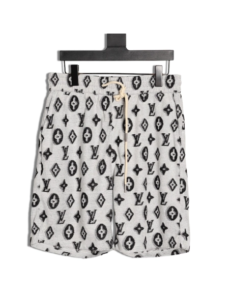 Louis Vuitton all-over monogram logo jacquard shorts TSK1,Louis Vuitton