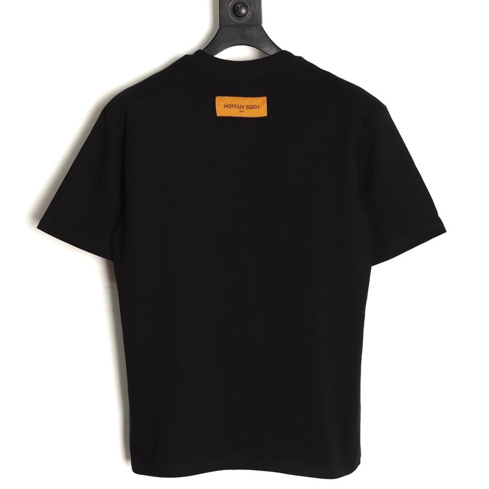 Louis Vuitton hand-painted three-flower print short-sleeve,Louis Vuitton