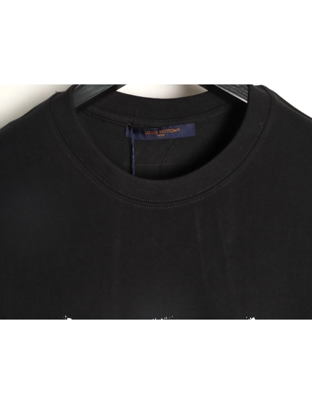 Louis Vuitton hand-painted three-flower print short-sleeve,Louis Vuitton