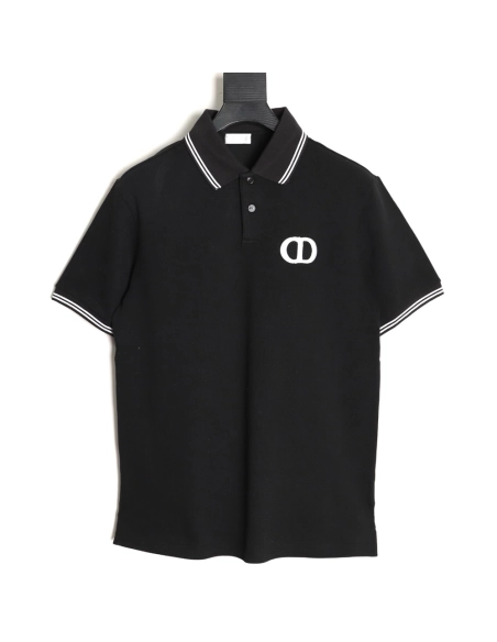 Dior embroidered logo short-sleeved polo shirt TSK1,Dior