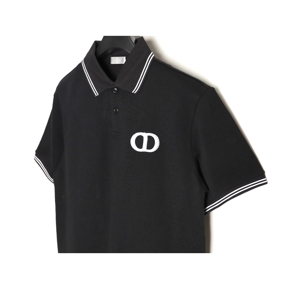 Dior embroidered logo short-sleeved polo shirt TSK1,Dior
