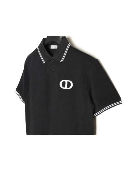 Dior embroidered logo short-sleeved polo shirt TSK1,Dior