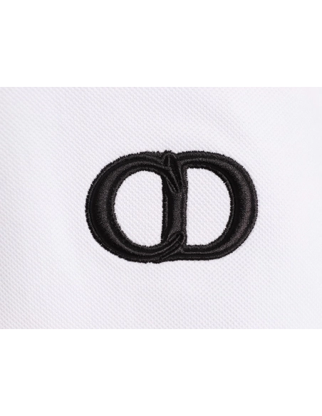 Dior embroidered logo short-sleeved polo shirt,Dior