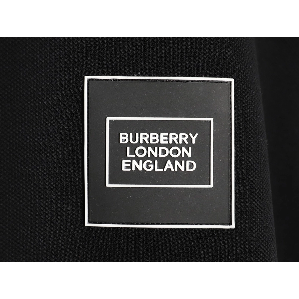 Burberry leather logo short-sleeved polo shirt TSK1,Burberry