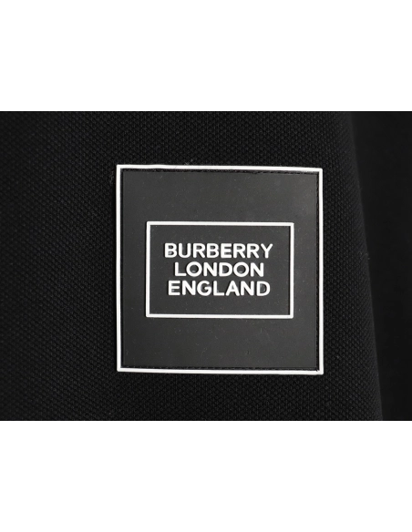 Burberry leather logo short-sleeved polo shirt TSK1,Burberry