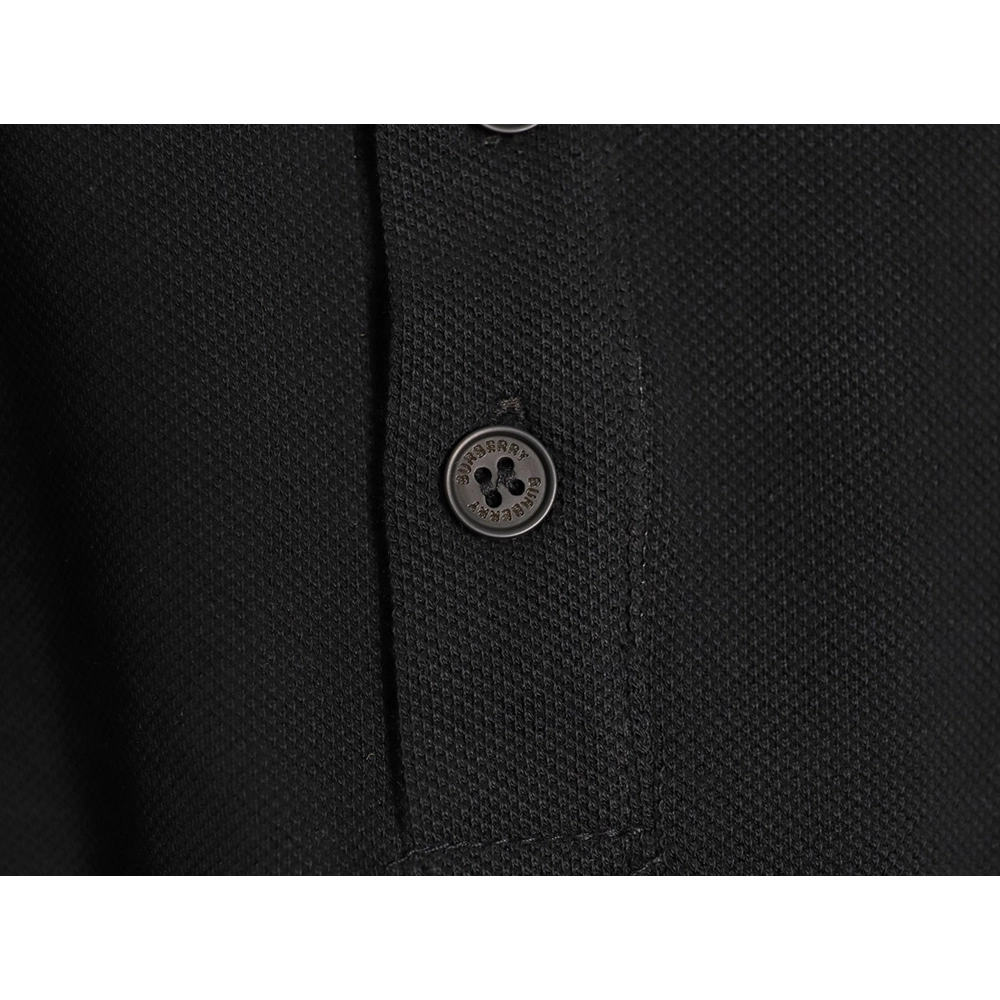 Burberry leather logo short-sleeved polo shirt TSK1,Burberry