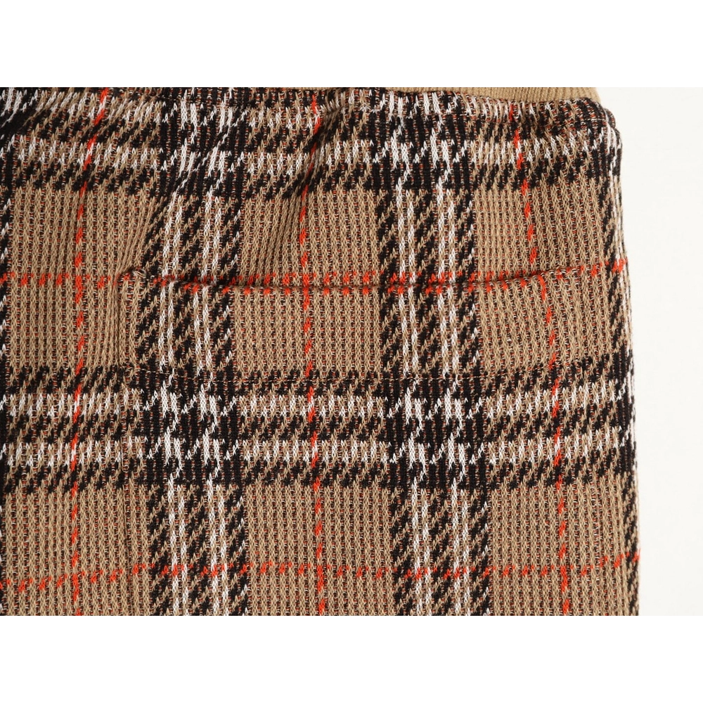 Burberry Yellow Check Cotton Blend Check Shorts,Burberry