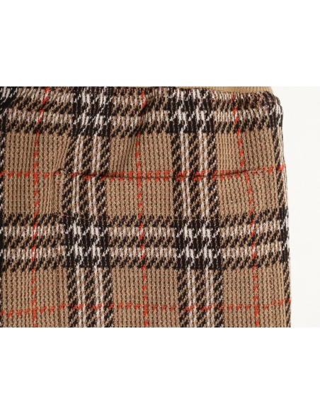 Burberry Yellow Check Cotton Blend Check Shorts,Burberry