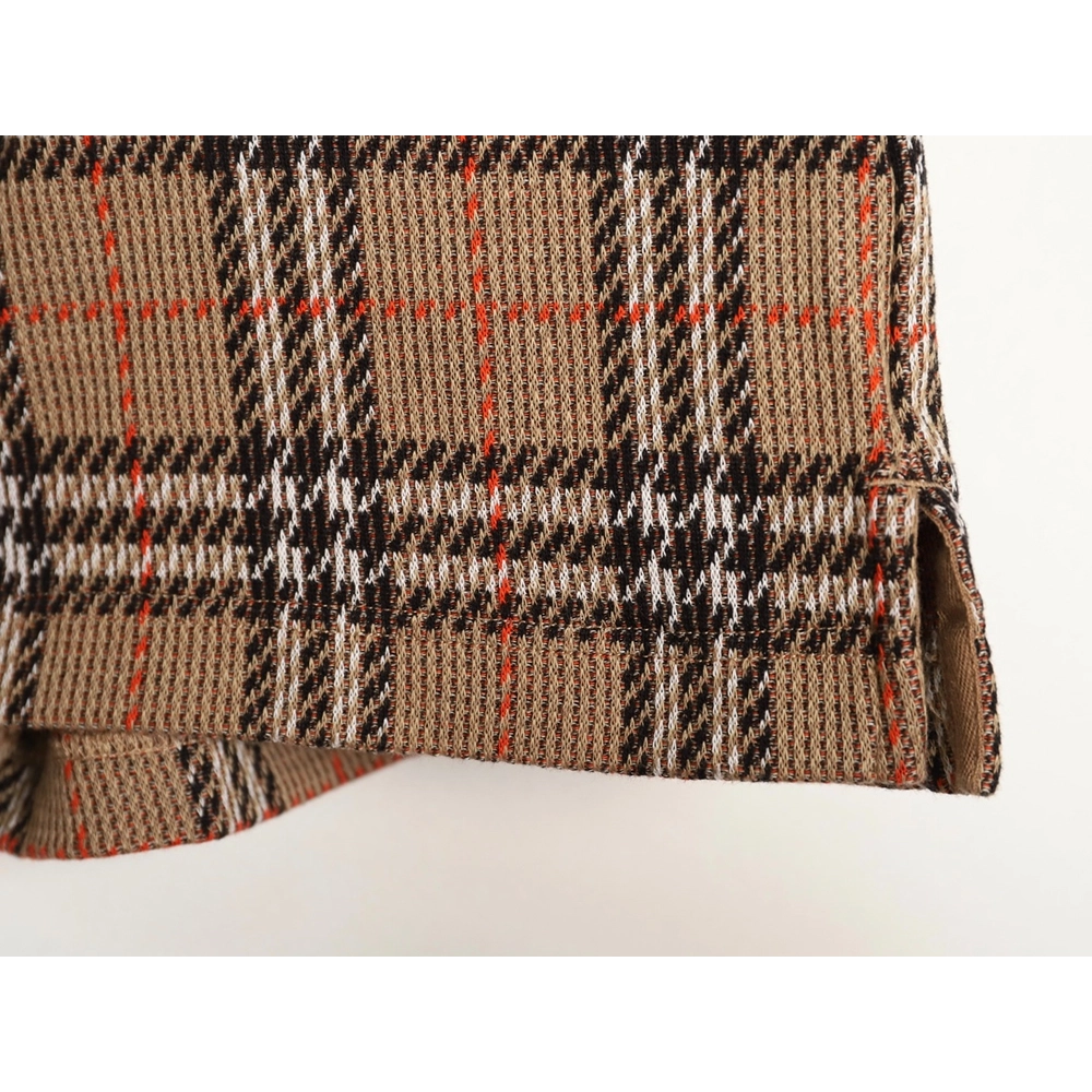 Burberry Yellow Check Cotton Blend Check Shorts,Burberry
