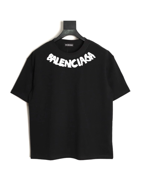 Balenciaga collar lettering short-sleeved T-shirt TSK1,Balenciaga