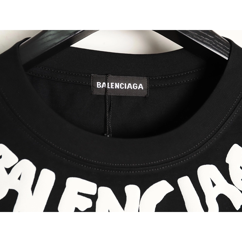 Balenciaga collar lettering short-sleeved T-shirt TSK1,Balenciaga