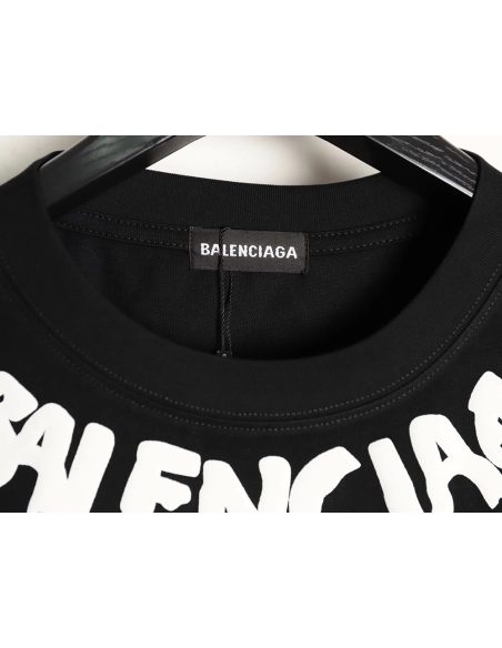 Balenciaga collar lettering short-sleeved T-shirt TSK1,Balenciaga
