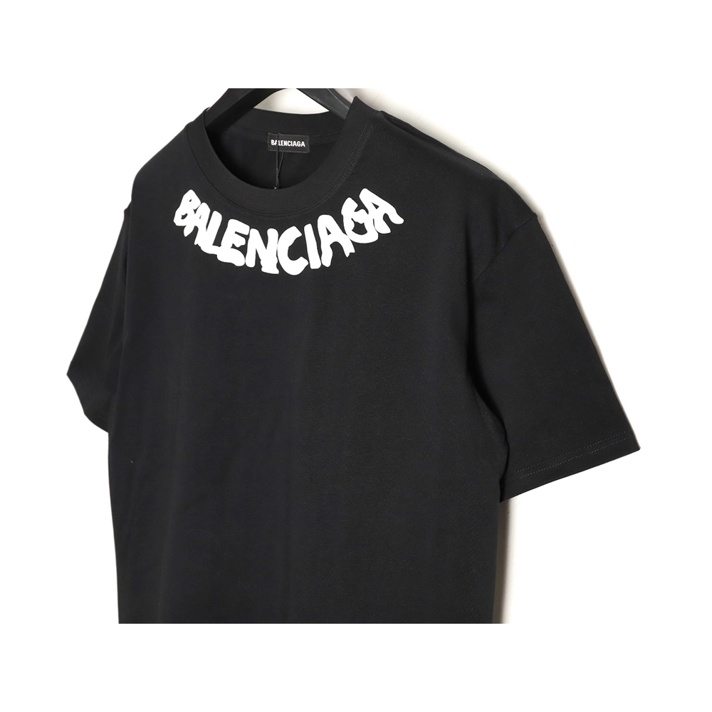Balenciaga collar lettering short-sleeved T-shirt TSK1,Balenciaga