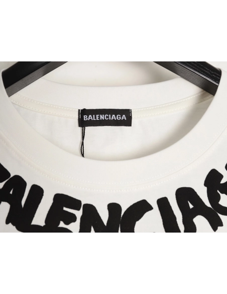 Balenciaga collar lettering short-sleeved T-shirt,Balenciaga