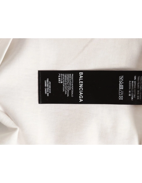 Balenciaga collar lettering short-sleeved T-shirt,Balenciaga
