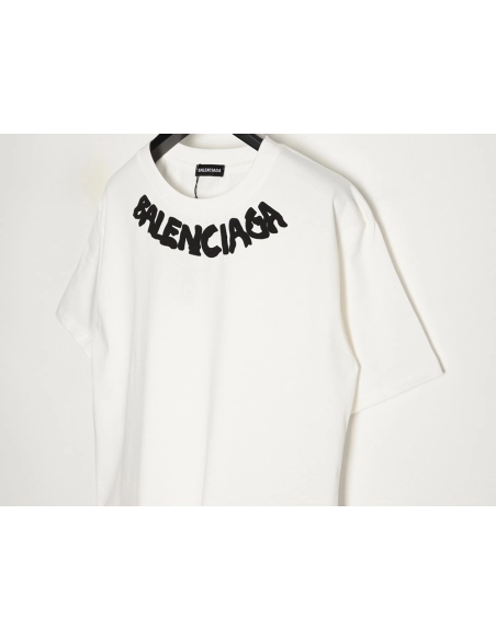 Balenciaga collar lettering short-sleeved T-shirt,Balenciaga