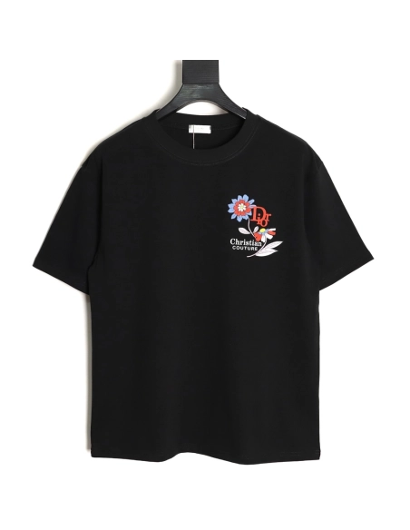 Dior floral short-sleeved T-shirt TSK1,Dior