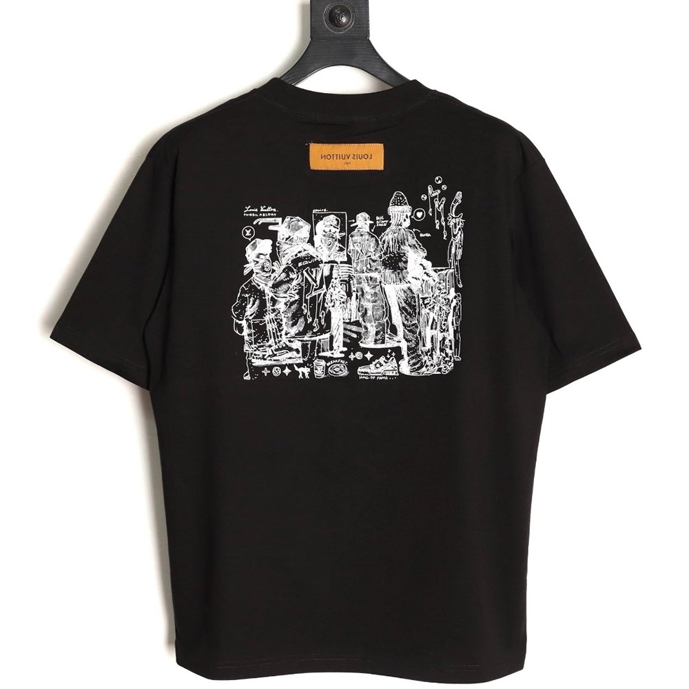 Louis Vuitton puff print short-sleeved T-shirt TSK1,Louis Vuitton