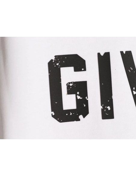 Givenchy three-dimensional laminated letter short sleeves,Givenchy