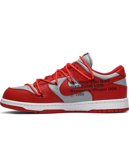 OffWhite x Dunk Low University Red,Dunk SB,NIKE SHOES Reps